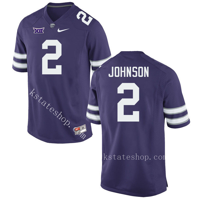 Avery Johnson Kansas State Jersey,Kansas State Wildcats #2 Avery Johnson Jersey College Youth-Purple